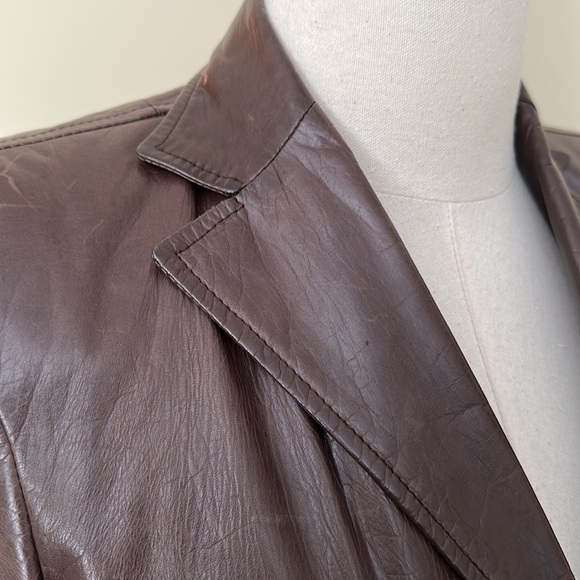 Gorgeous Brown Leather Jacket - Picture 5 of 10